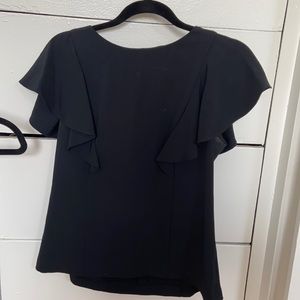 Black short sleeve top